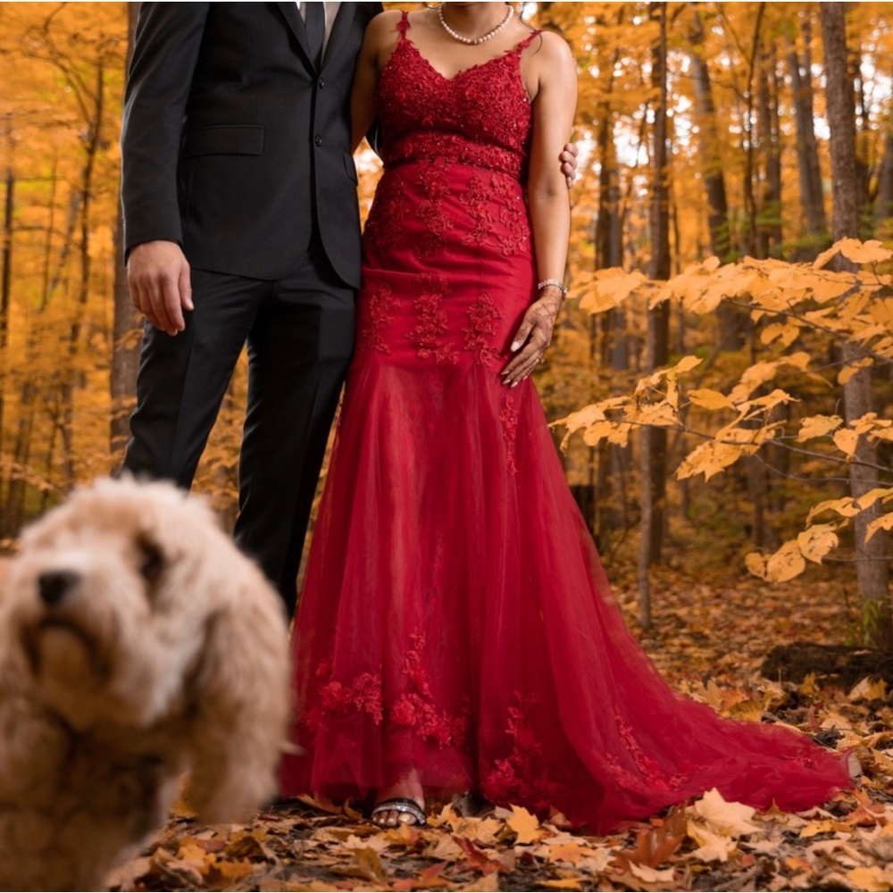 Red dress